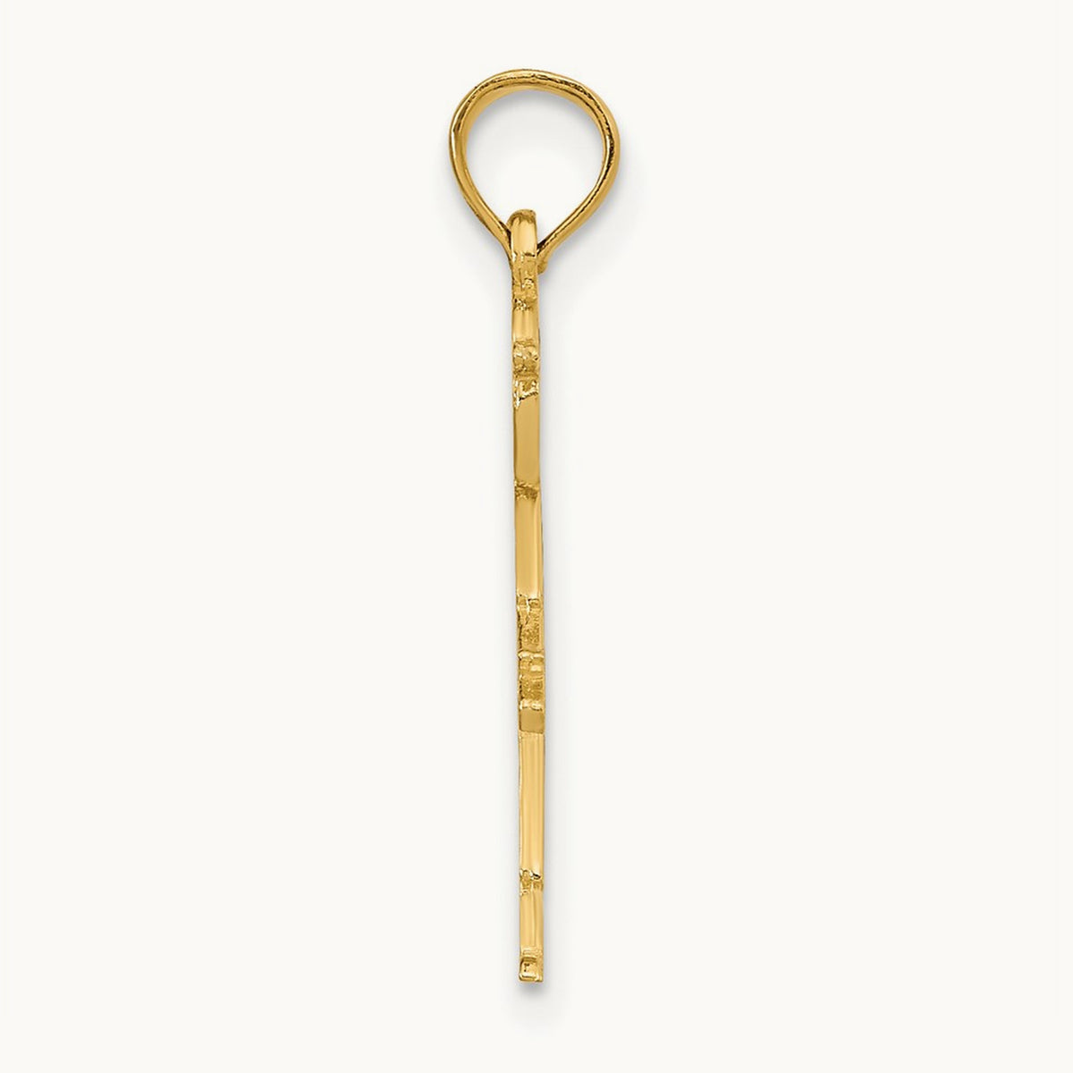 Boy w/ Baseball Cap Charm, 14K