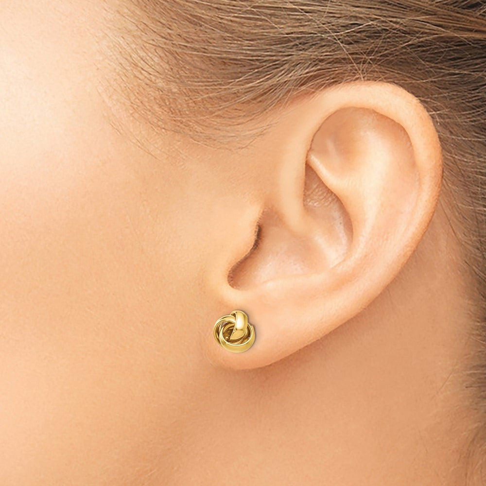 Polished Post Earrings — Leslie's — 14K Yellow Gold