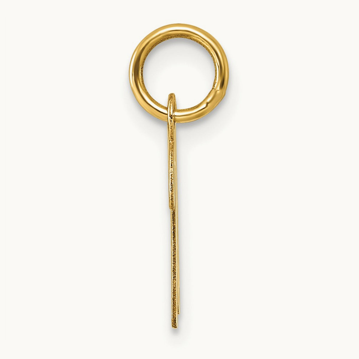 Small Script Letter K Initial Charm, 14K