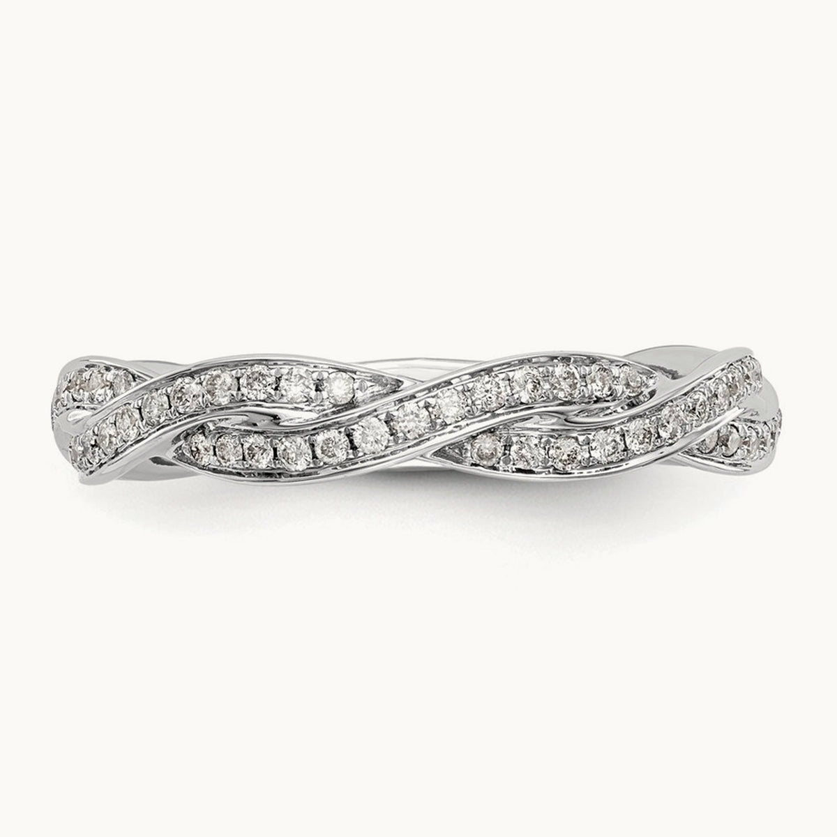 Diamond Wedding Band, 14K White Gold
