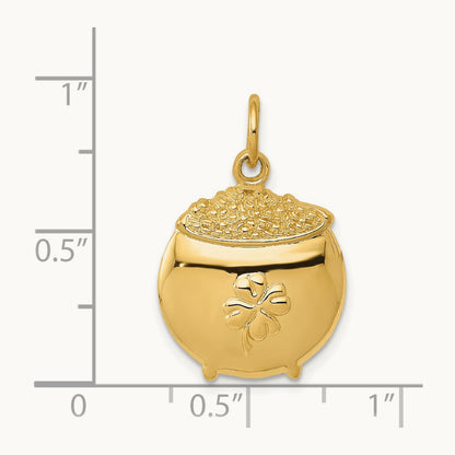 Pot of Gold Charm, 14K