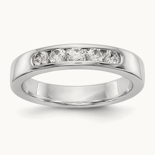 5-Stone Diamond Channel Band — 0.45 ct tw, 6