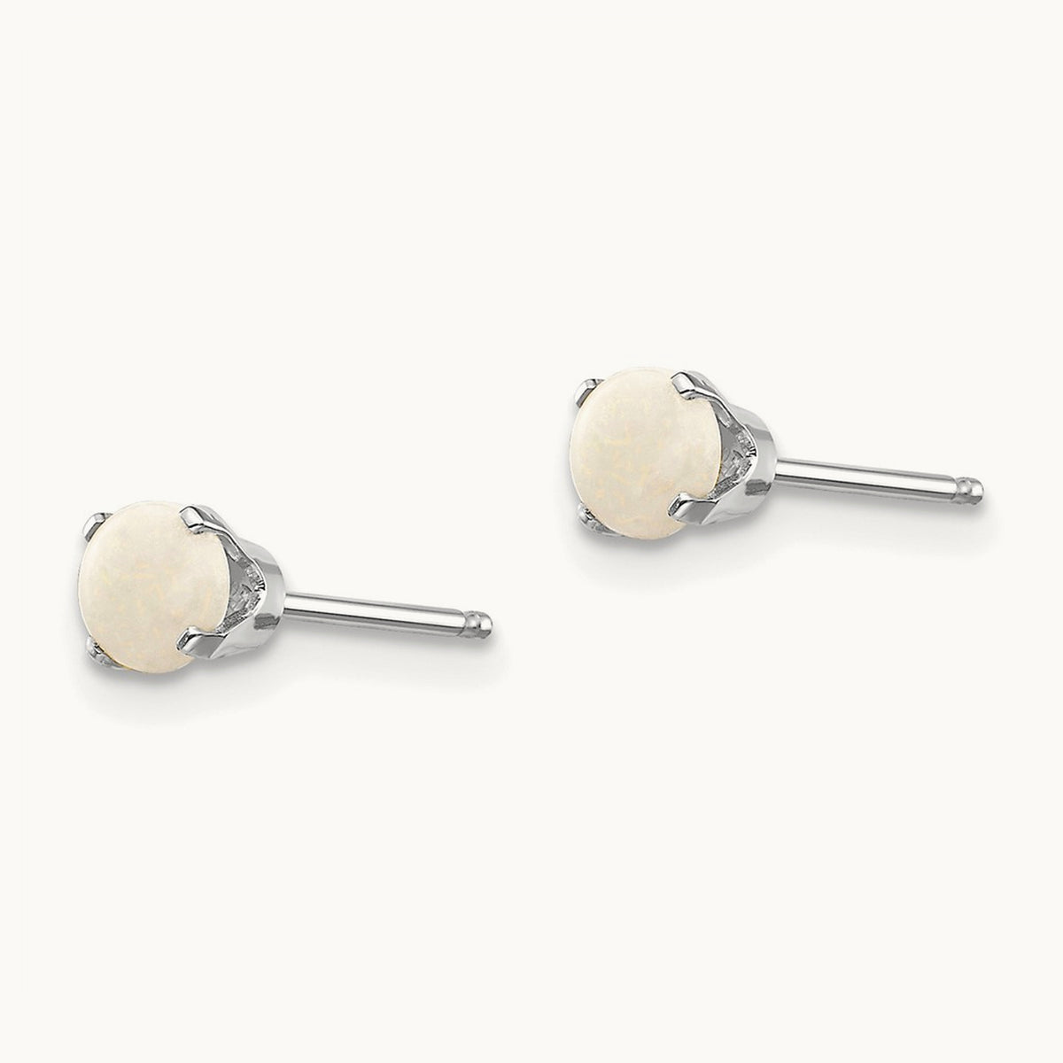 Opal Stud Earrings — 4mm
