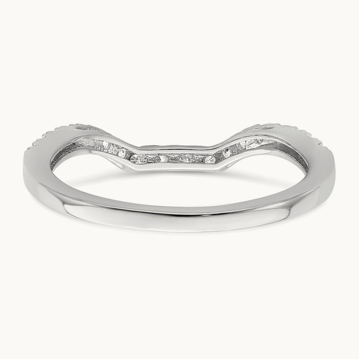 Diamond Wedding Band, 14K White Gold