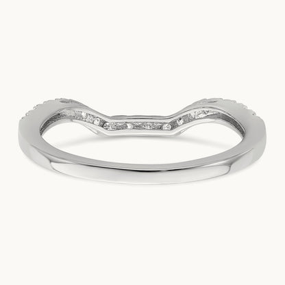 Diamond Wedding Band, 14K White Gold