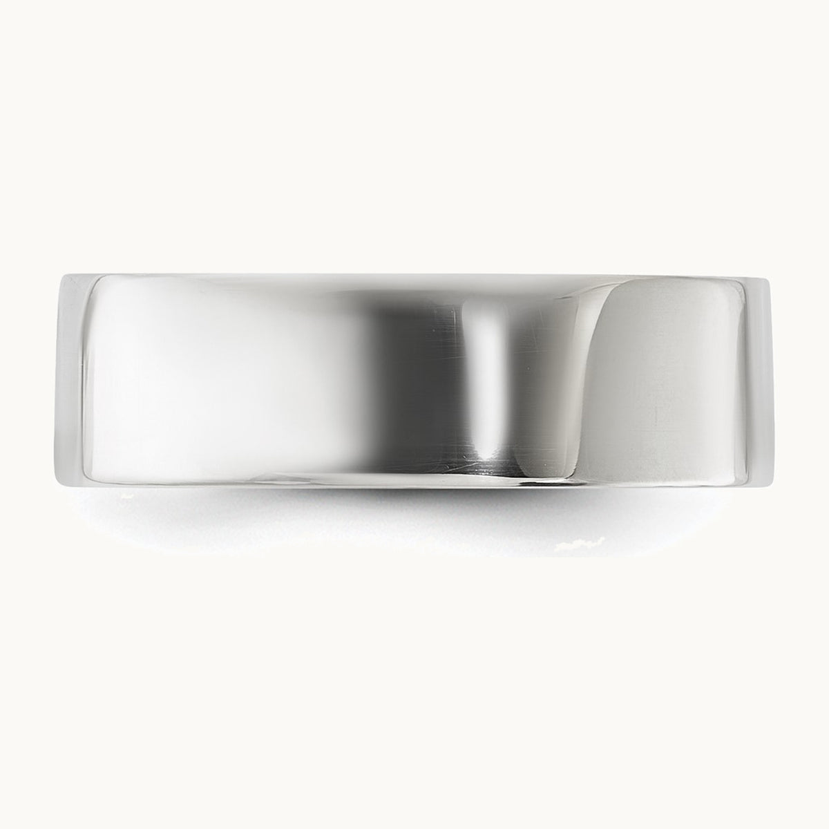 Sterling Silver 6mm Lightweight Flat Band