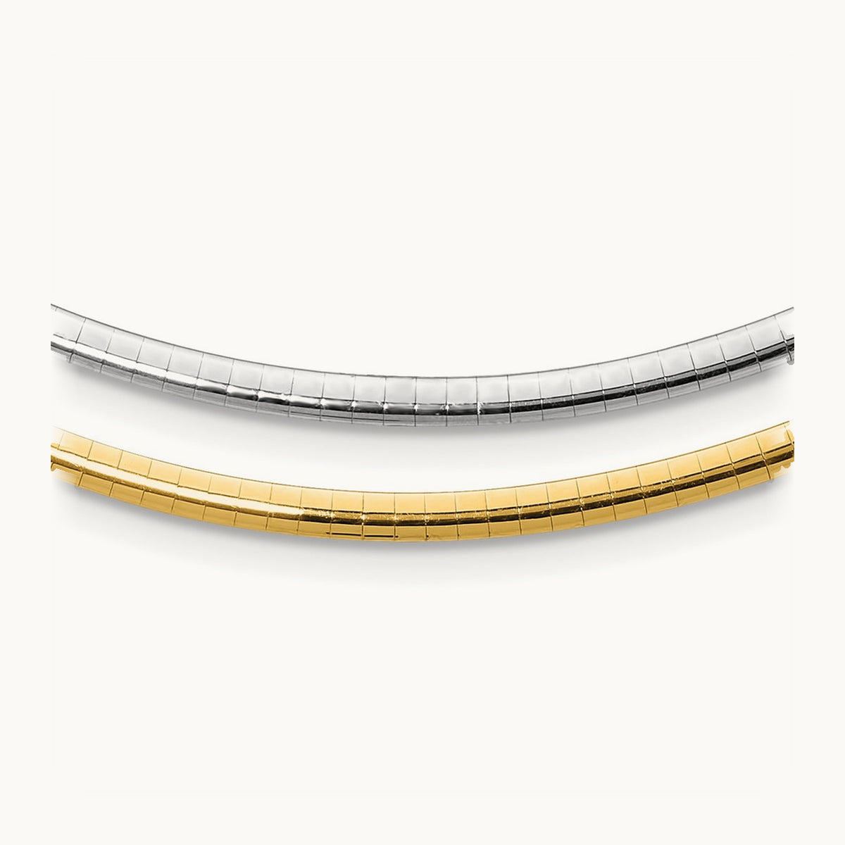 Lt Reversible Omega with extender Necklace — 16mm, 3mm