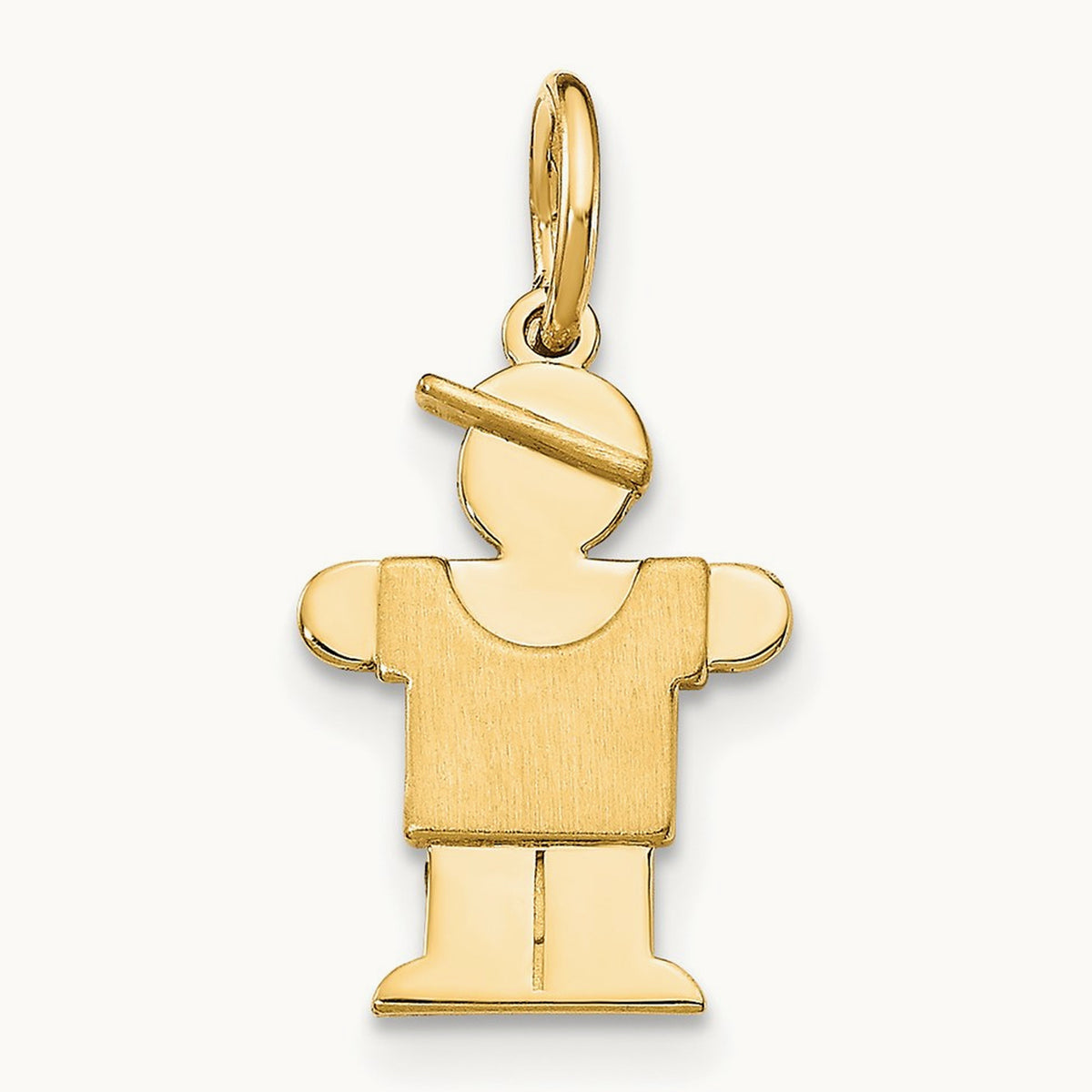 Mini Boy Hugs Charm — 14K Yellow Gold