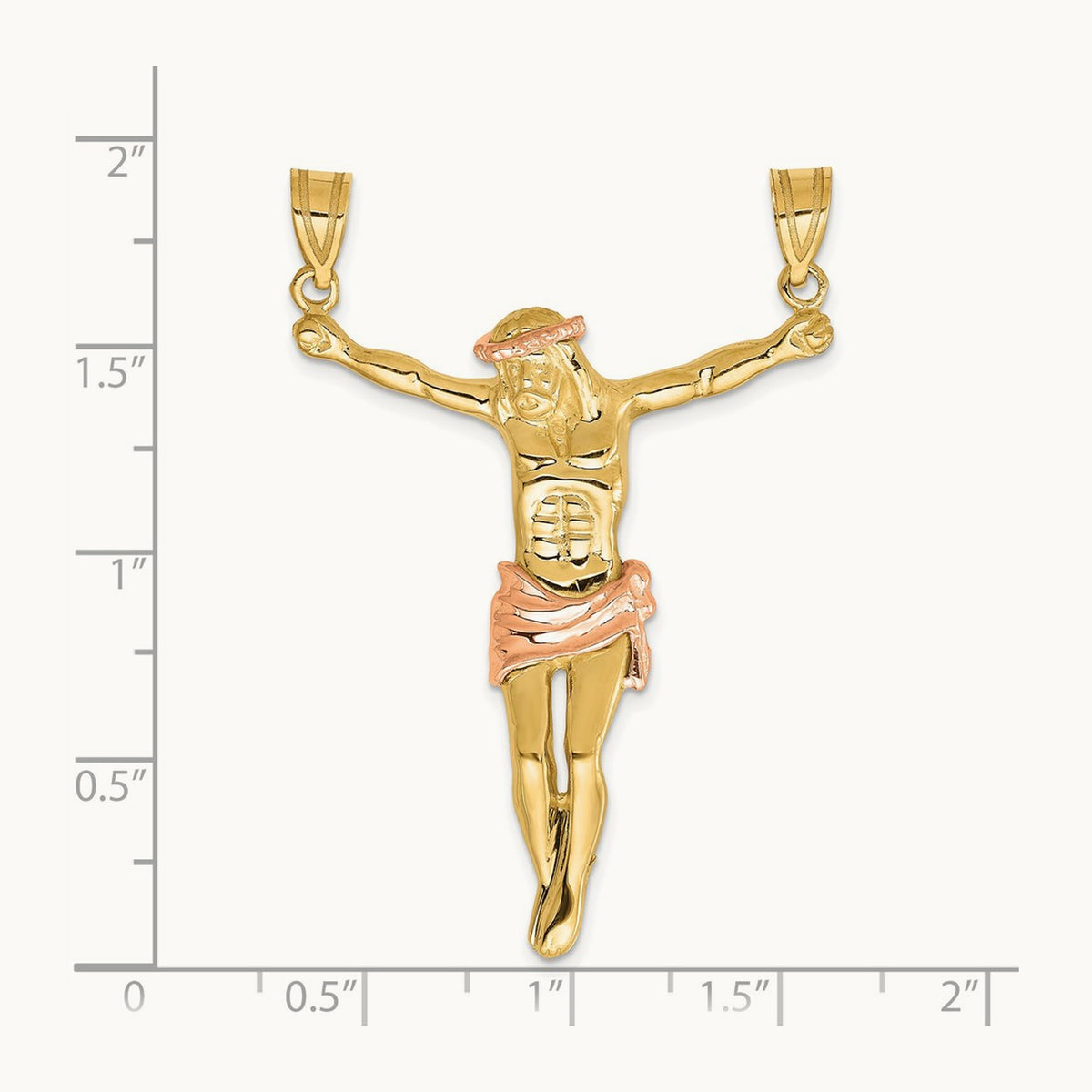 Corpus Pendant, 14K Two-tone Rose