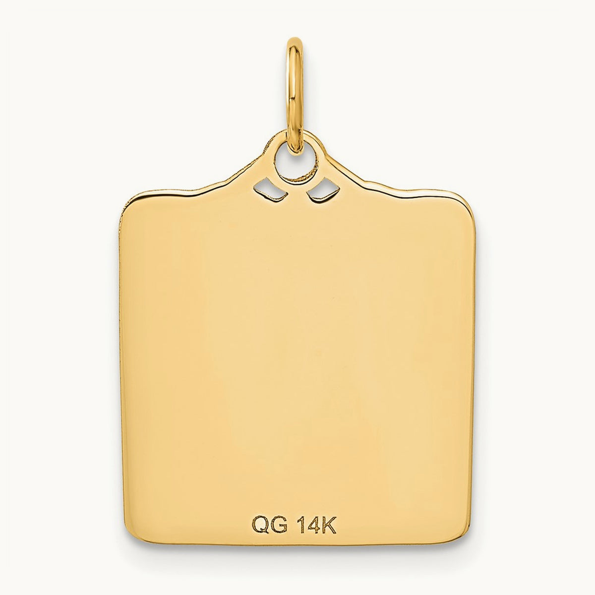 Enameled Blue Engravable Birth Certificate Charm — 25mm