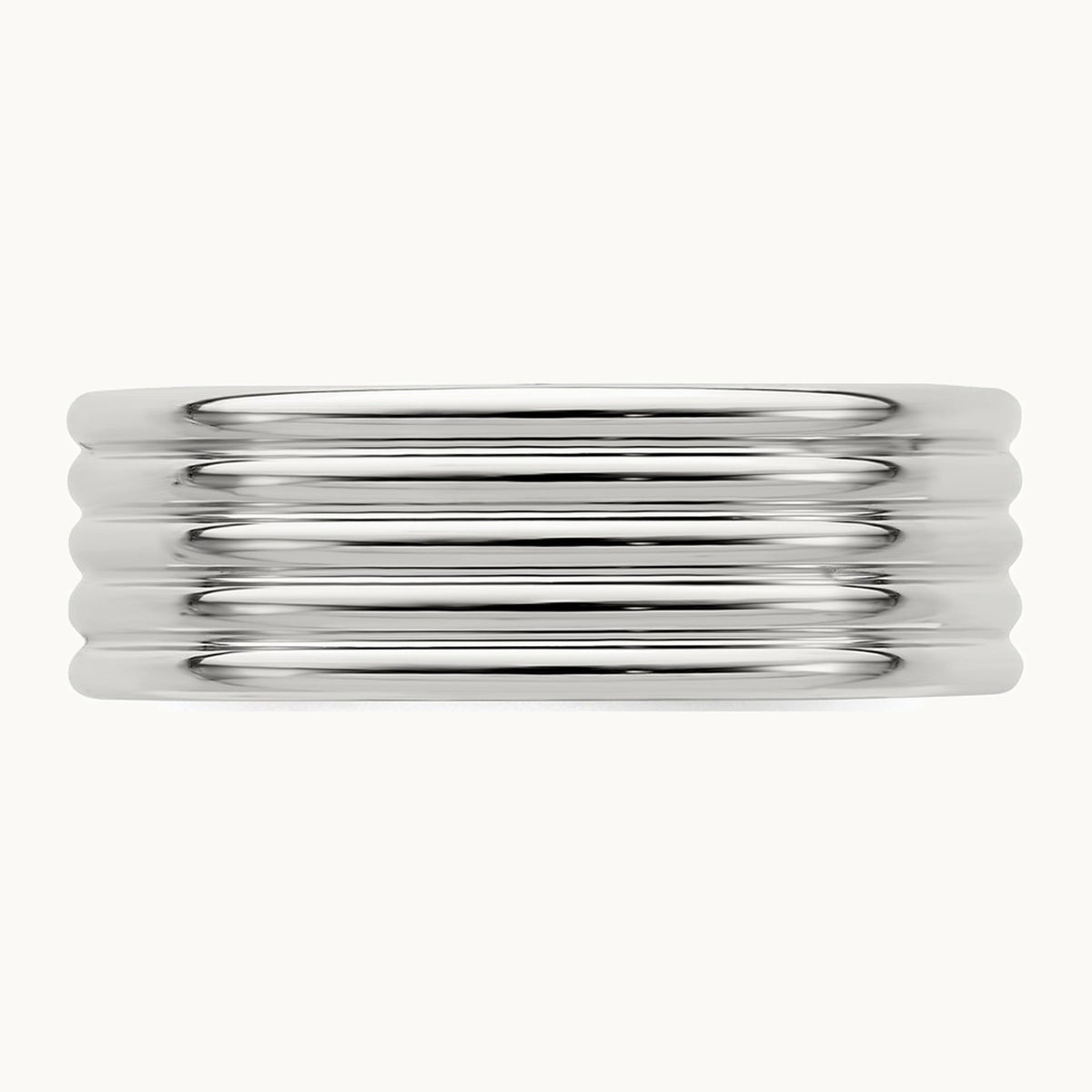 Polished 5-Row Fancy Band — 6