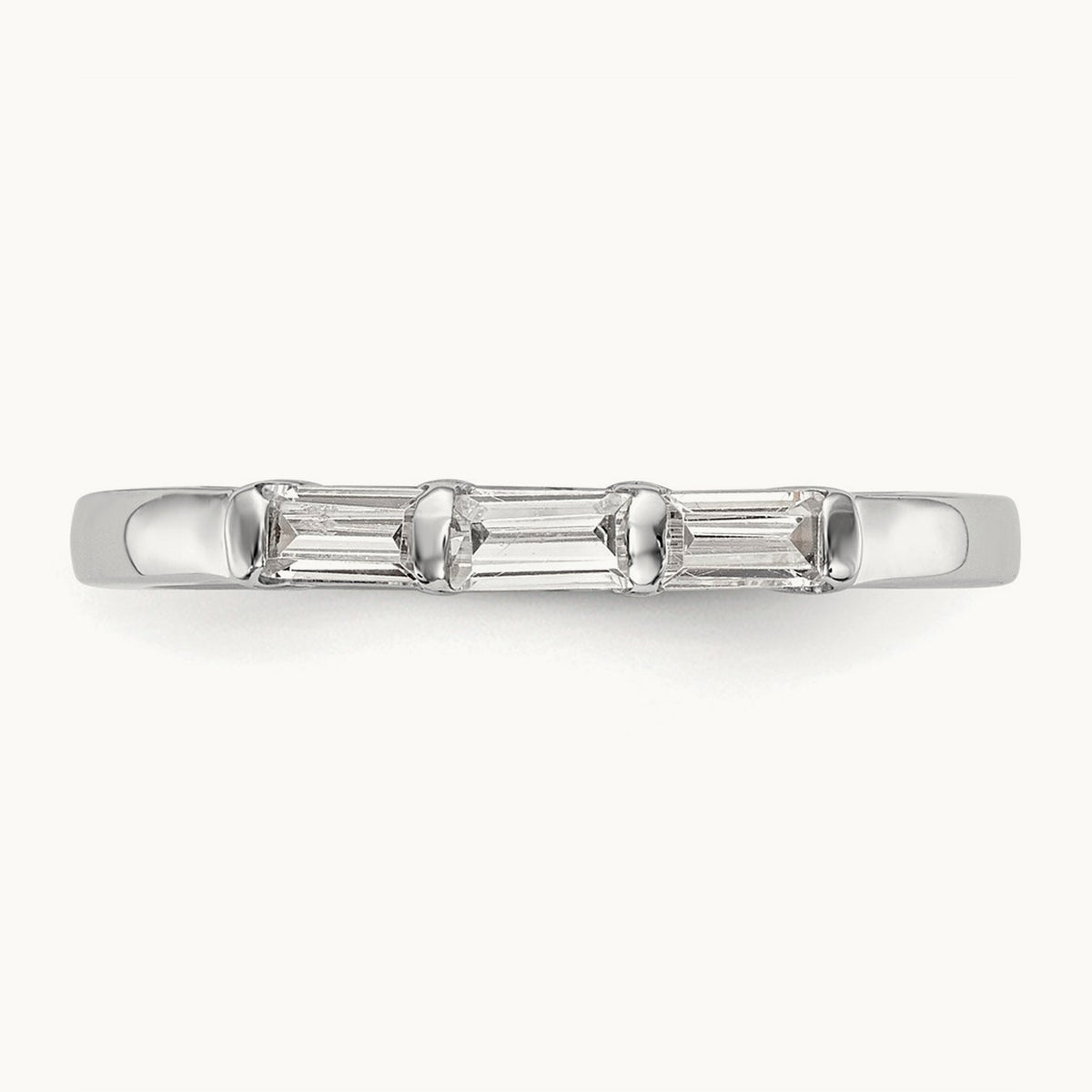 Diamond Wedding Band, 14K White Gold