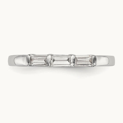 Diamond Wedding Band, 14K White Gold