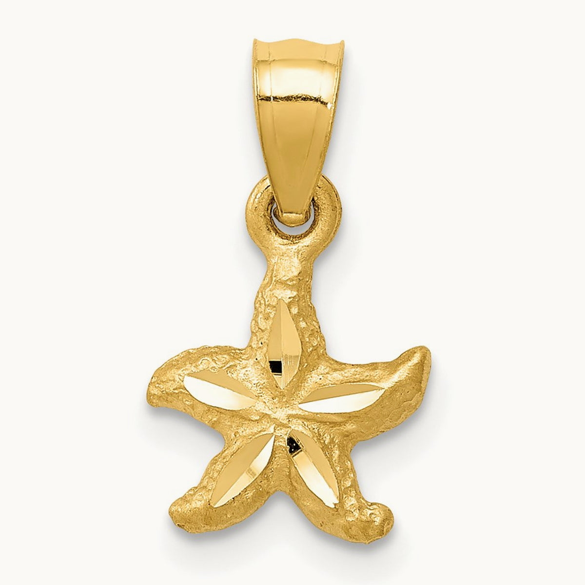 Starfish Pendant, 14K