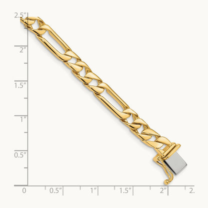 Hand-polished Fancy Link Bracelet, 6mm, 14K