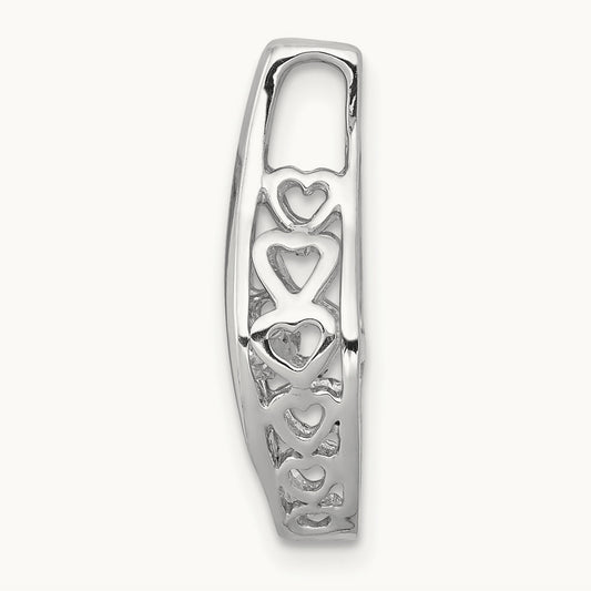 1/10ct. Moving Diamond Slide Pendant, 14K White Gold