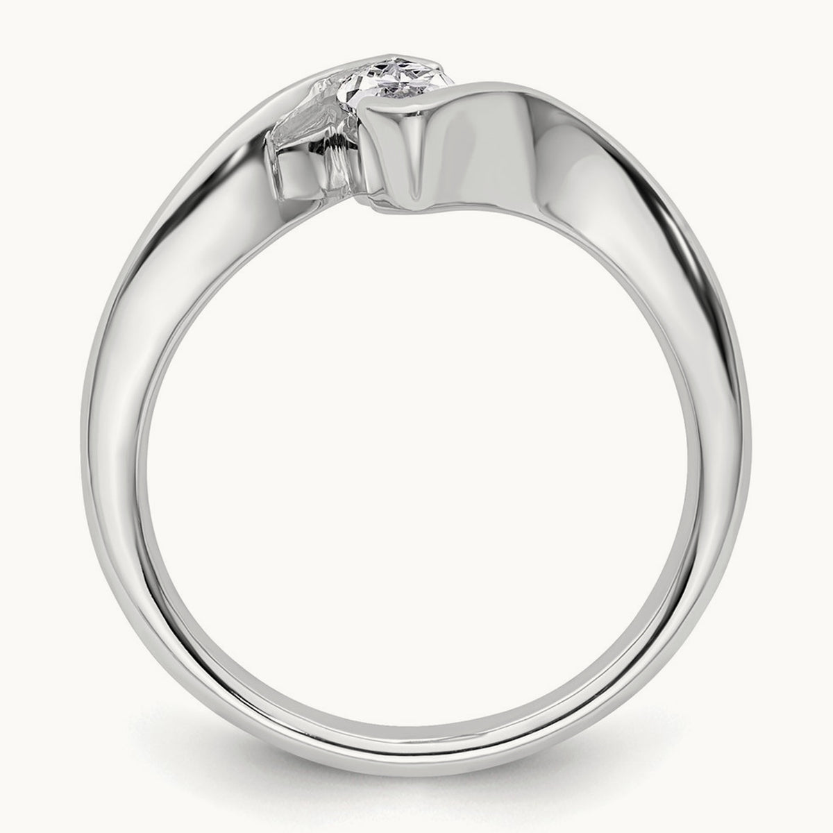 Marquise Bezel Solitaire Engagement Ring Mounting