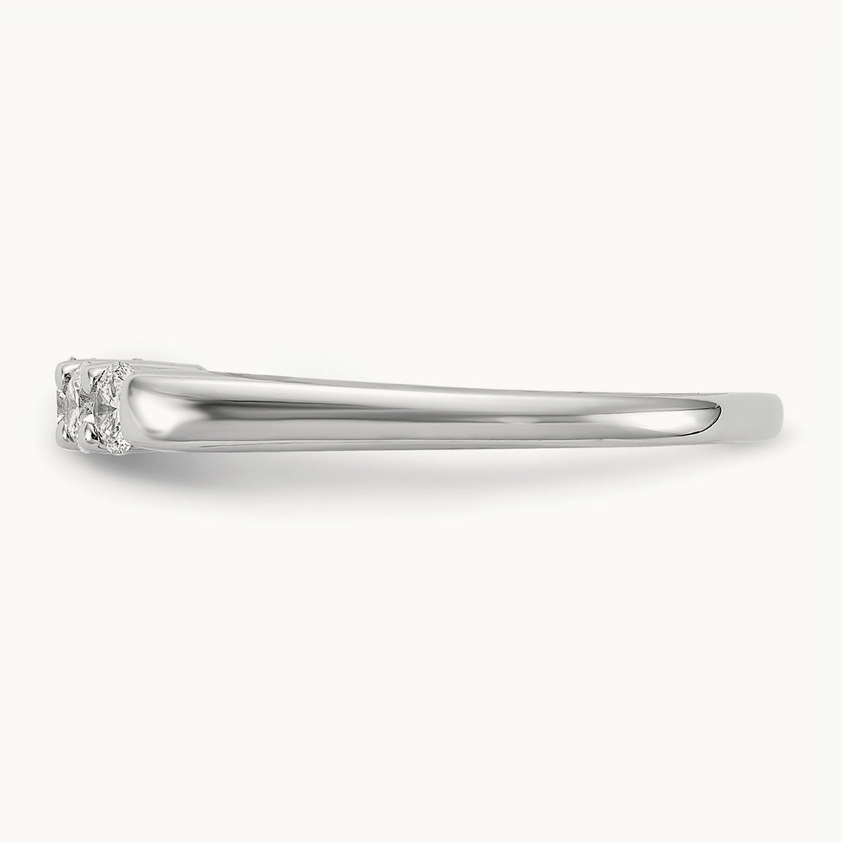 5-Stone Diamond Band, 14K White Gold