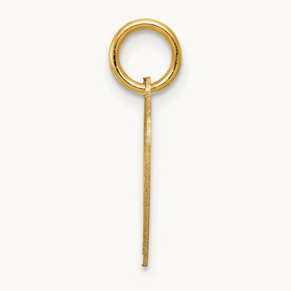 #1 GODDAUGHTER Heart Disc Charm, 14K