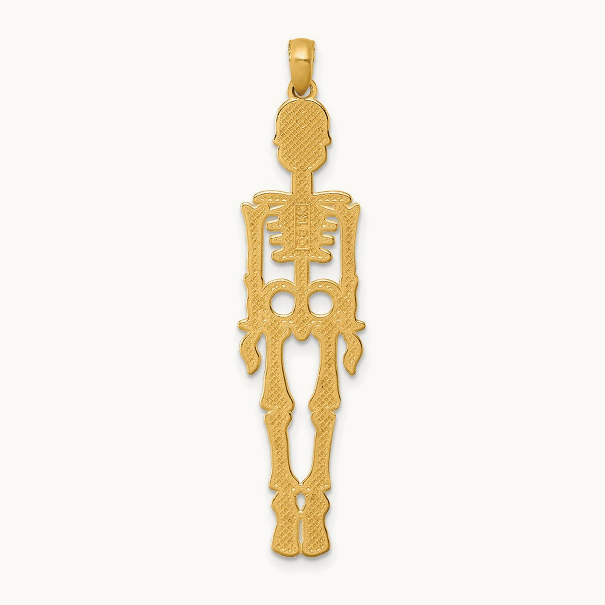 Polished Skeleton Pendant, 14K