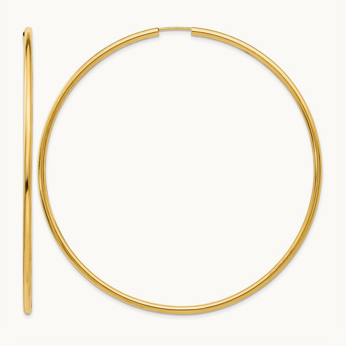 Polished Endless Hoop Earrings