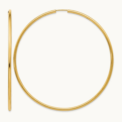 Polished Endless Hoop Earrings