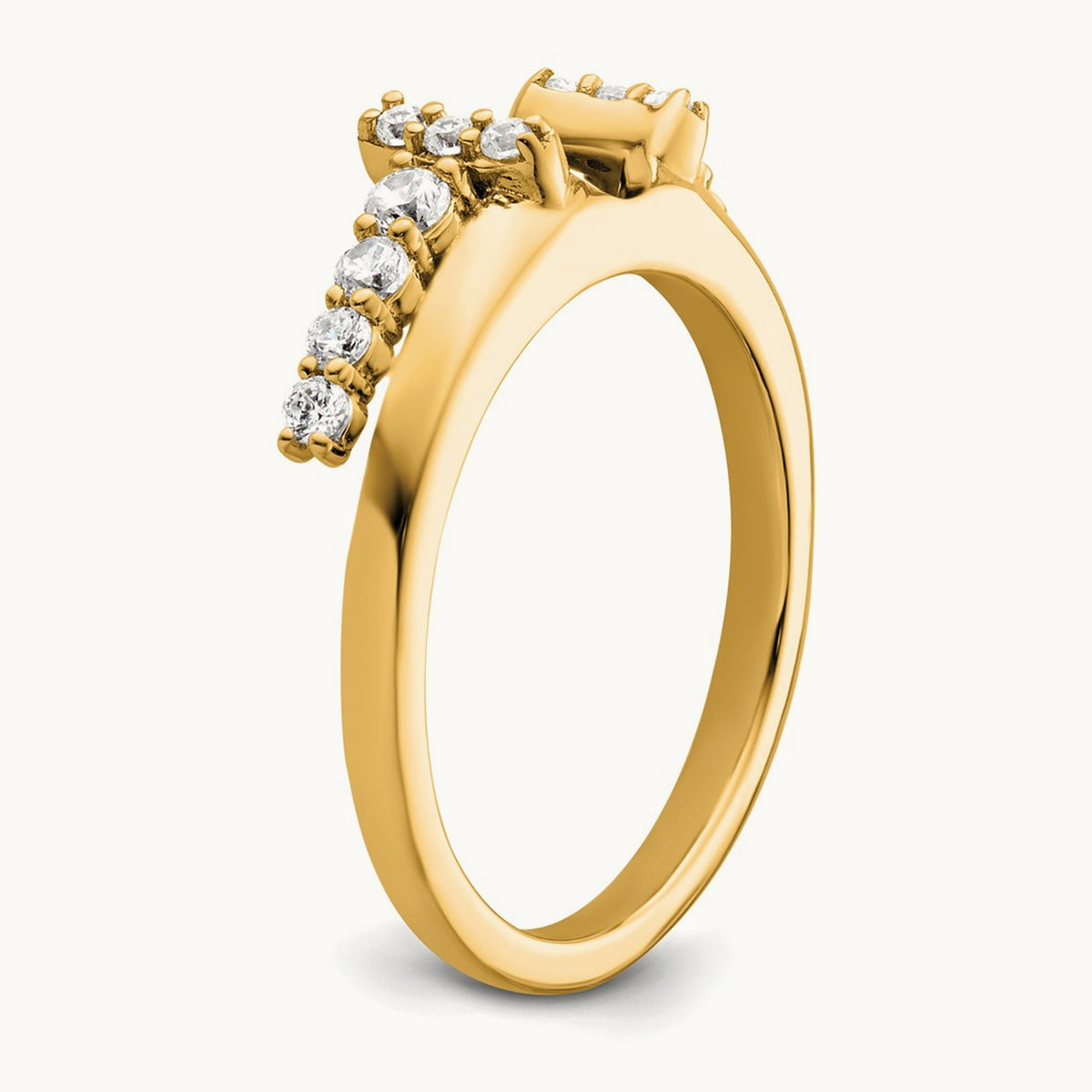 Complete Diamond Wrap Ring, 14K