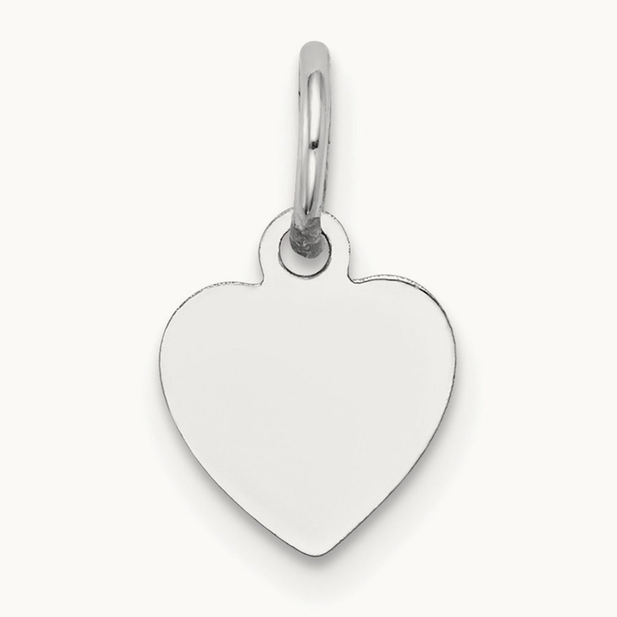Plain .011 Gauge Engravable Heart Charm — 14mm