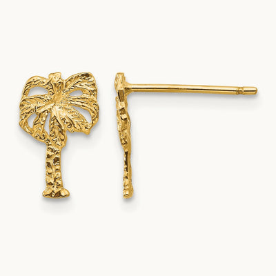 Palm Tree Post Earrings — photo set