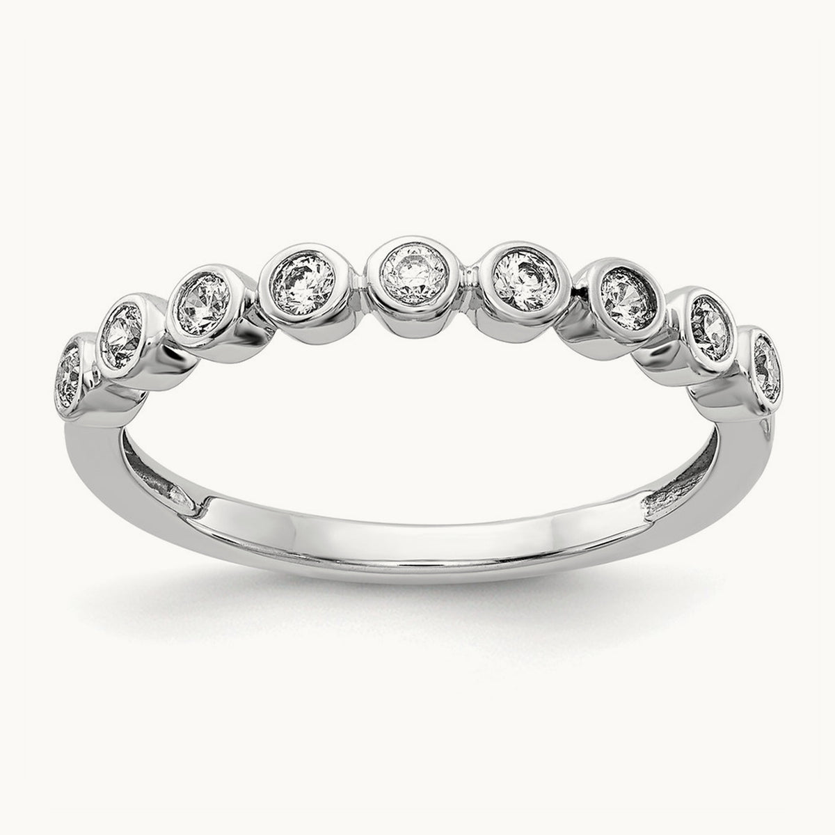 Fashion Band, 0.20 ct tw Lab-Grown Diamond — 14K White Gold