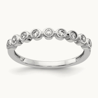 Fashion Band, 0.20 ct tw Lab-Grown Diamond — 14K White Gold