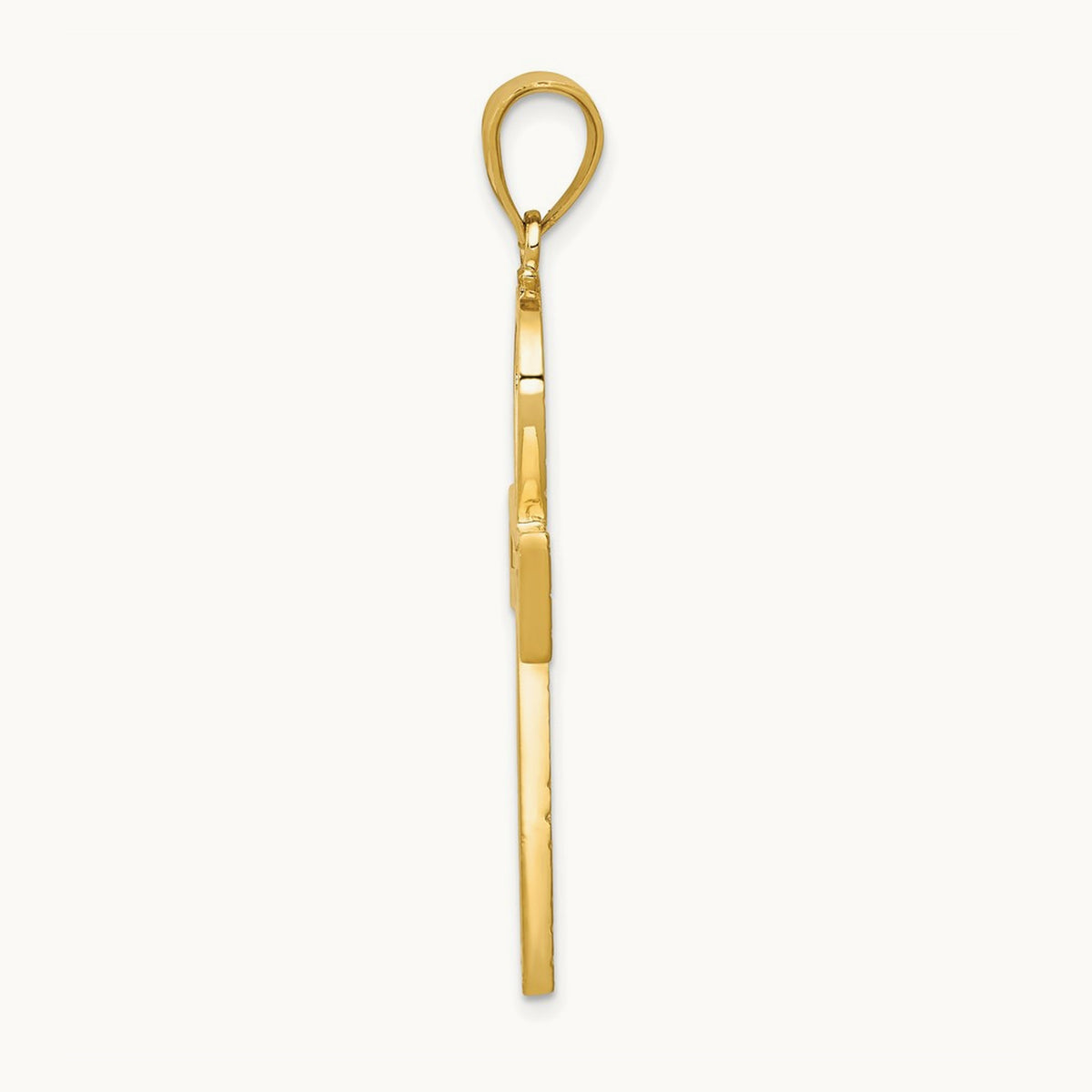 Ankh Cross Pendant — 14K Yellow Gold, 45mm