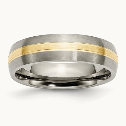 Brushed w/ Inlay Grooved Band — photo set