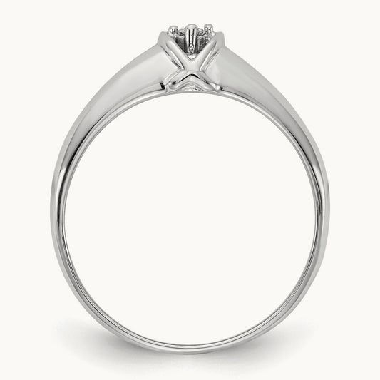 AA Diamond ring, 14K White Gold