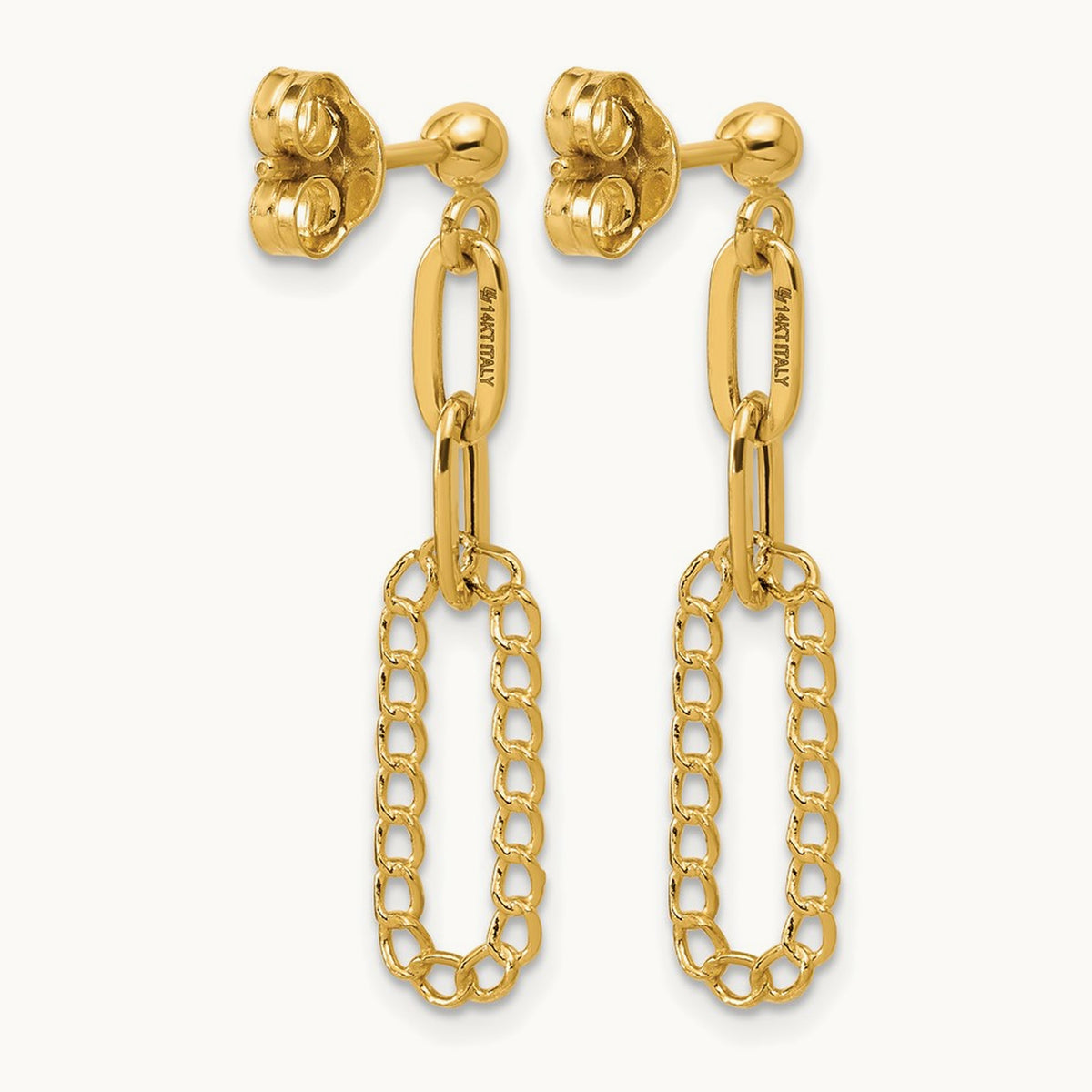 Polished Oval Dangle Post Earrings — Leslie's — photo set