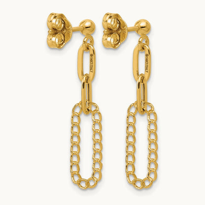 Polished Oval Dangle Post Earrings — Leslie's — photo set