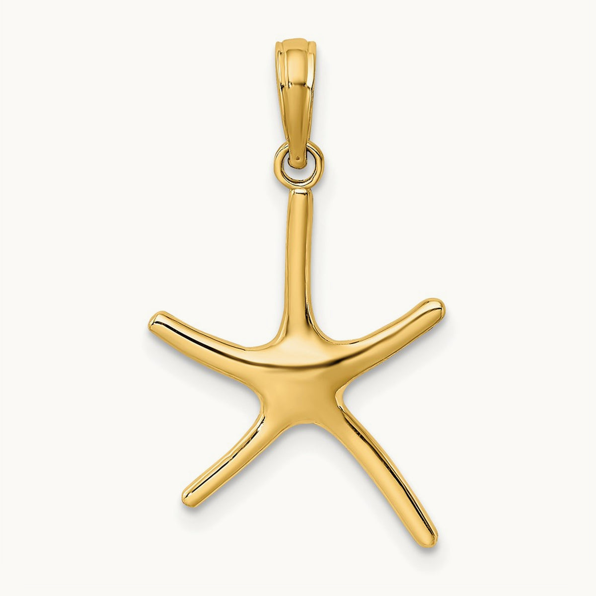 Dancing Starfish Charm — 14K Yellow Gold