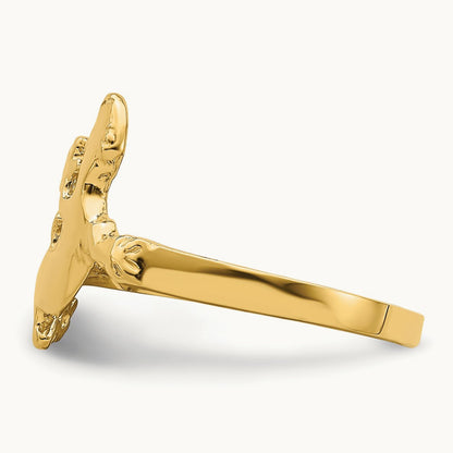 Lizard Ring, 14K