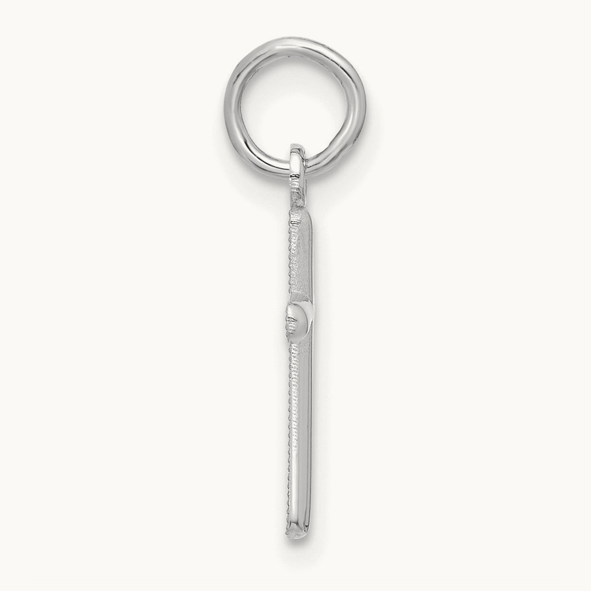 Cross Pendant, 14K White Gold