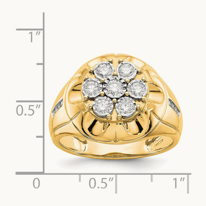 Diamond Mens Ring, 14K