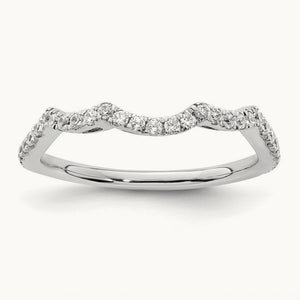 Diamond Wedding Band, 14K White Gold