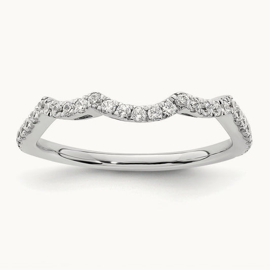 Diamond Wedding Band, 14K White Gold