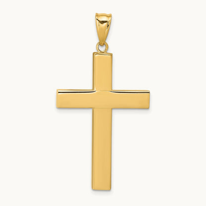 Hollow Cross Pendant, 14K