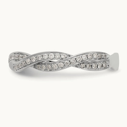 Diamond Wedding Band, 14K White Gold