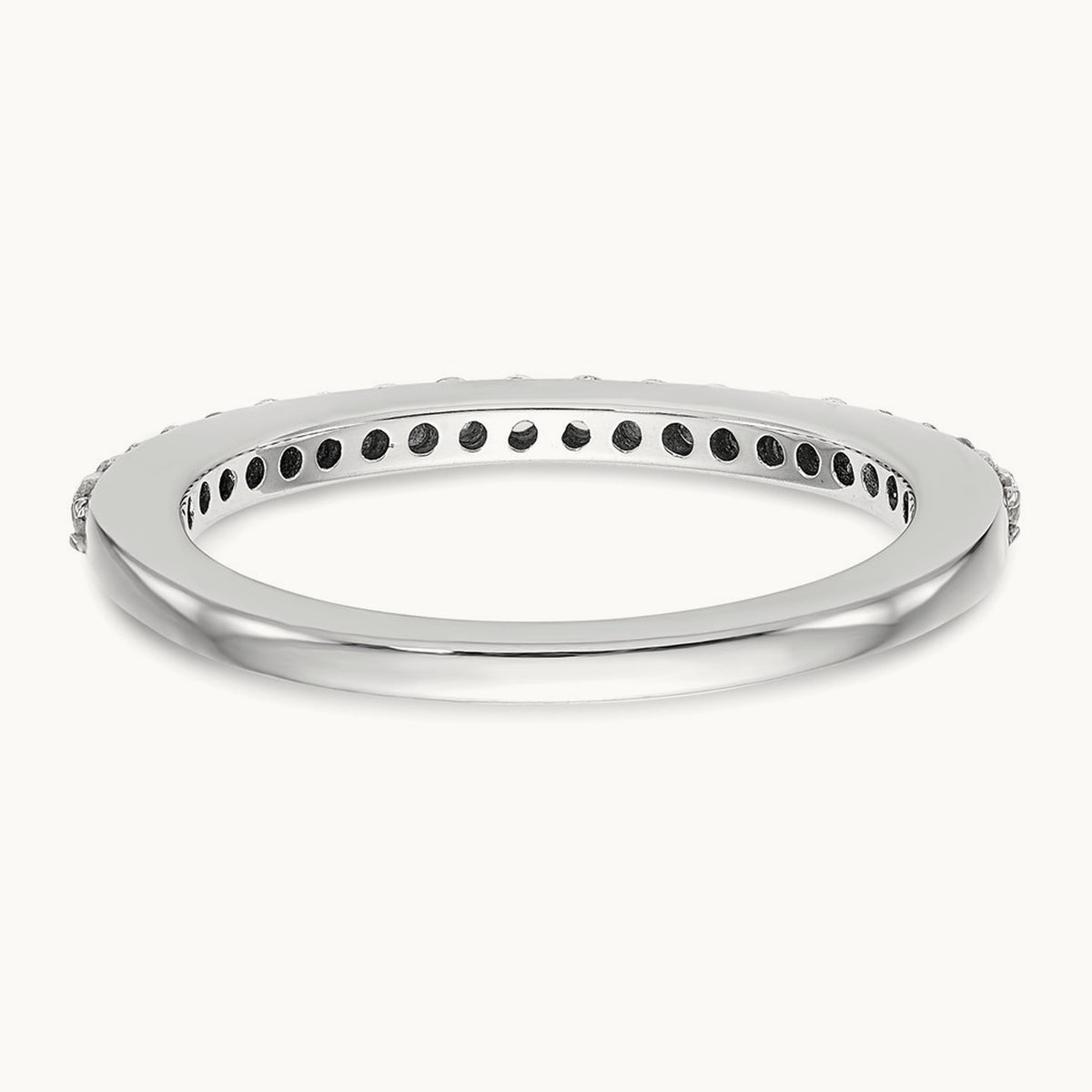 Diamond Wedding Band, 14K White Gold