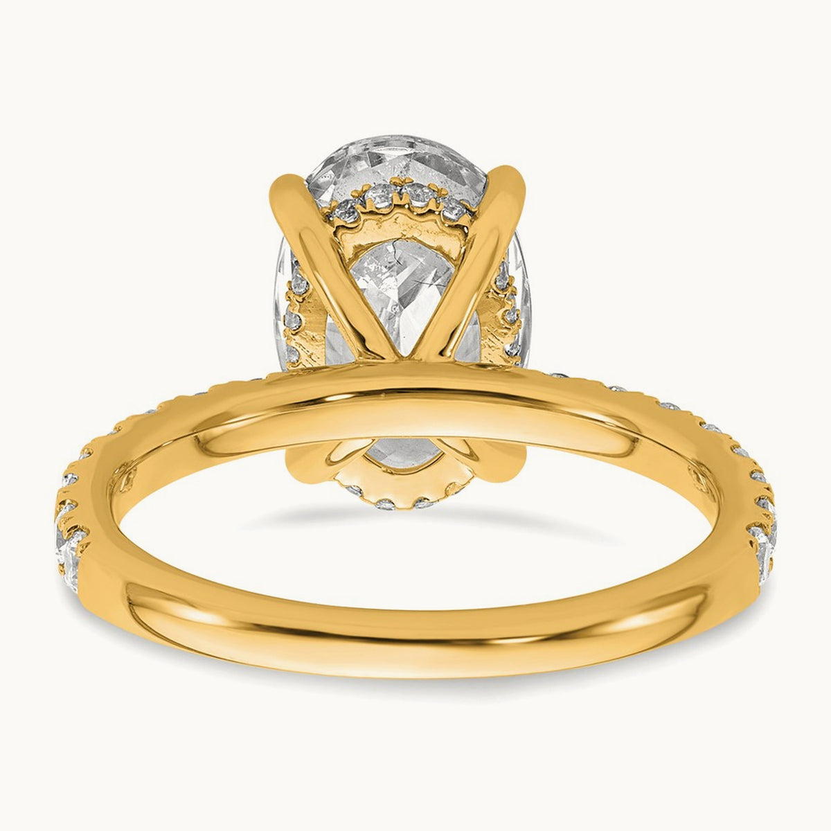 Oval Solitaire Engagement Ring, 1.25-4.50 ct tw Lab-Grown Diamond — 14K Yellow Gold, 7 (4)