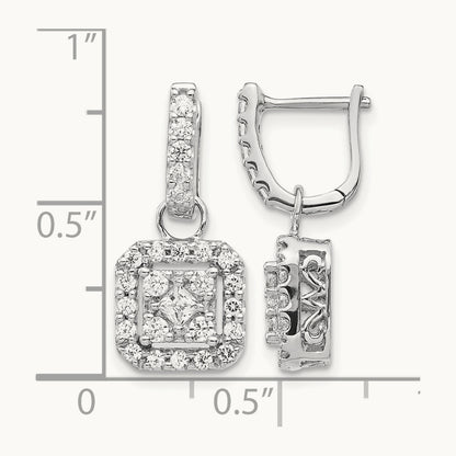 Diamond Hinged Earrings — photo set