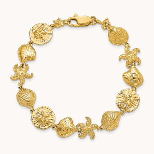 Sea Life Bracelet, 14K