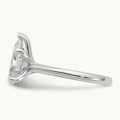 Pear 8X Ring, 3.00 ct tw Lab-Grown Diamond — 14K White Gold