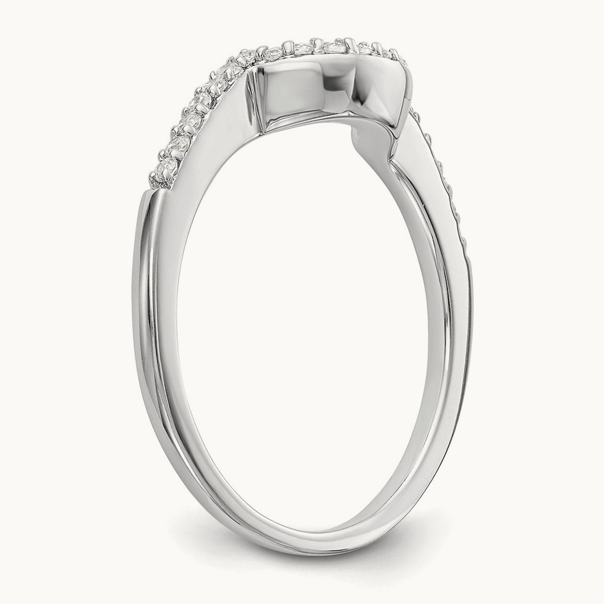 Diamond Wedding Band, 14K White Gold